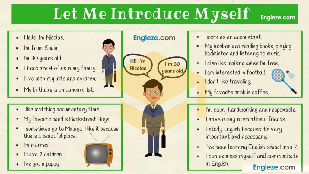 simple introduction of yourself