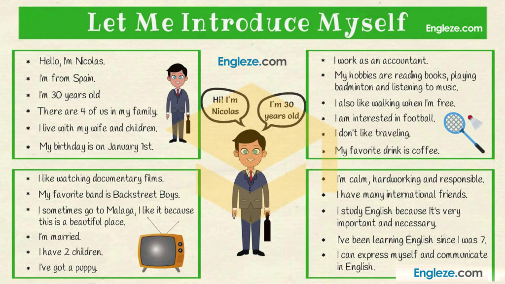 How to Introduce Yourself in English  Self Introduction  