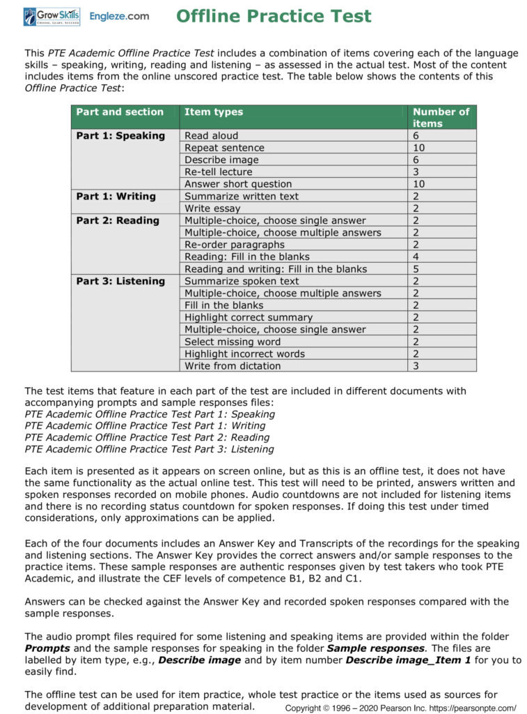 PTE-Academic-Offline-Practice-Test